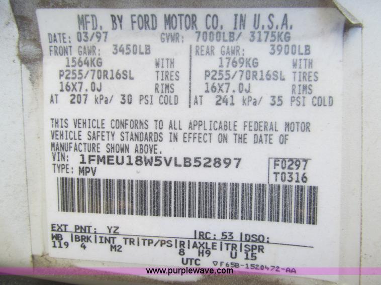 image for item H9452 1997 Ford Expedition Eddie Bauer SUV