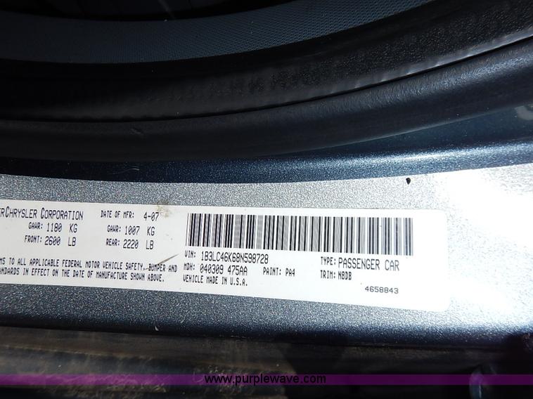 image for item I5361 2008 Dodge Avenger