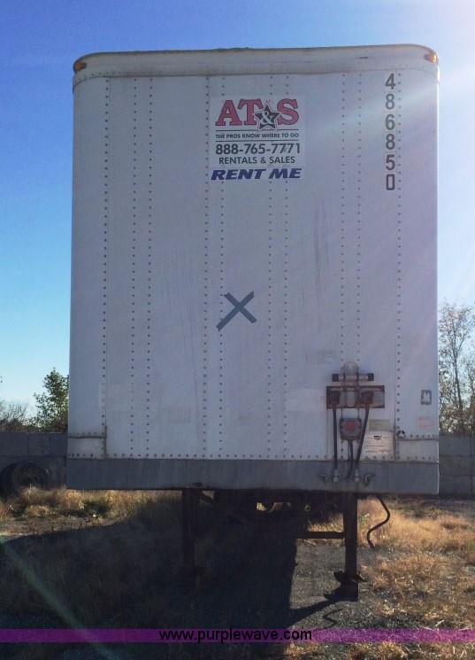 image for item D1270 1992 Wabash storage semi trailer