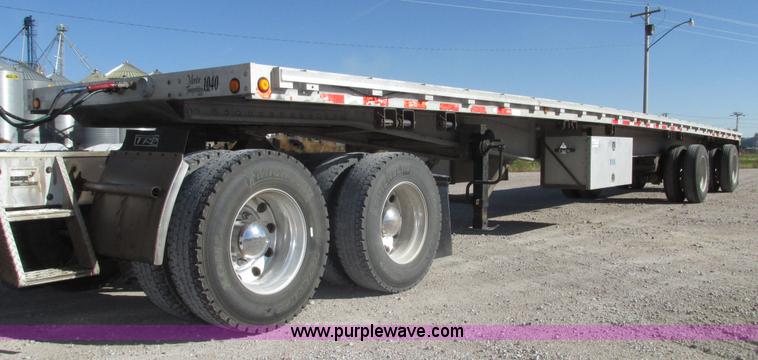 image for item G9913 1997 Chaparral 48102 aluminum flatbed trailer