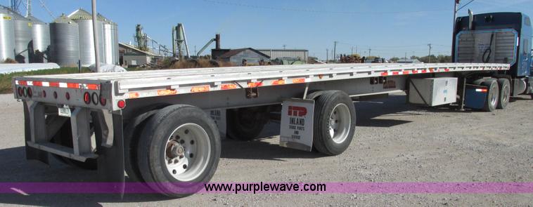 image for item G9913 1997 Chaparral 48102 aluminum flatbed trailer