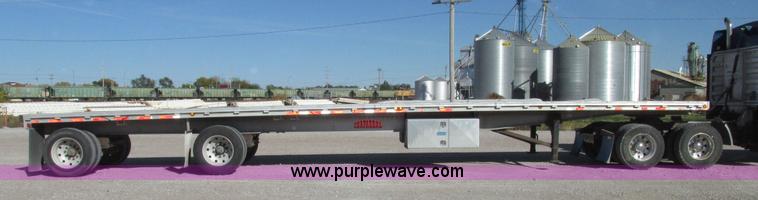 image for item G9913 1997 Chaparral 48102 aluminum flatbed trailer