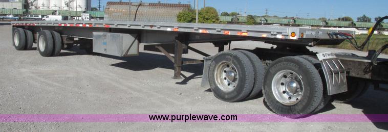 image for item G9913 1997 Chaparral 48102 aluminum flatbed trailer
