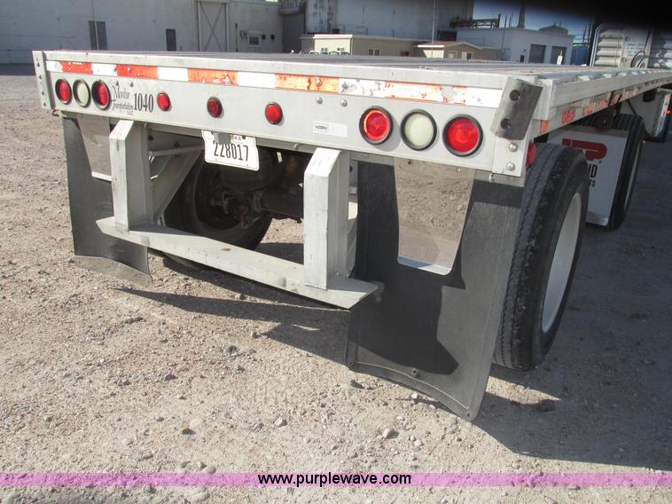 image for item G9913 1997 Chaparral 48102 aluminum flatbed trailer