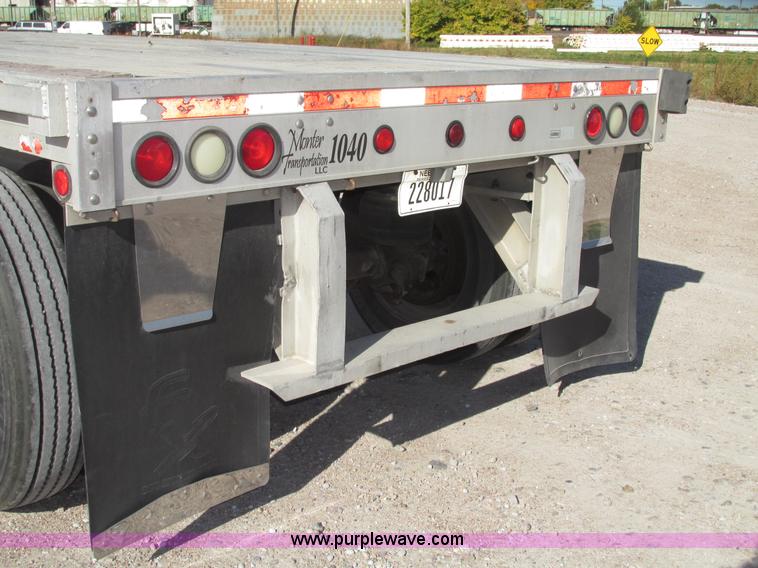 image for item G9913 1997 Chaparral 48102 aluminum flatbed trailer