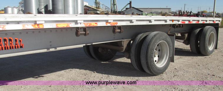 image for item G9913 1997 Chaparral 48102 aluminum flatbed trailer