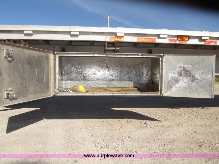 image for item G9913 1997 Chaparral 48102 aluminum flatbed trailer