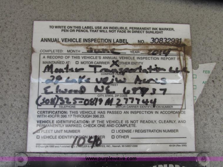 image for item G9913 1997 Chaparral 48102 aluminum flatbed trailer