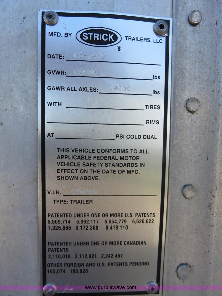 image for item H2520 1979 Strick dry van trailer