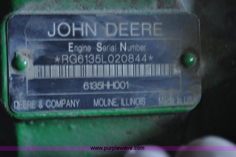 image for item F2072 2011 John Deere 9870 STS combine