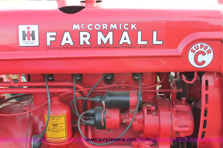 image for item H5581 1953 McCormick Farmall Super C row crop tractor