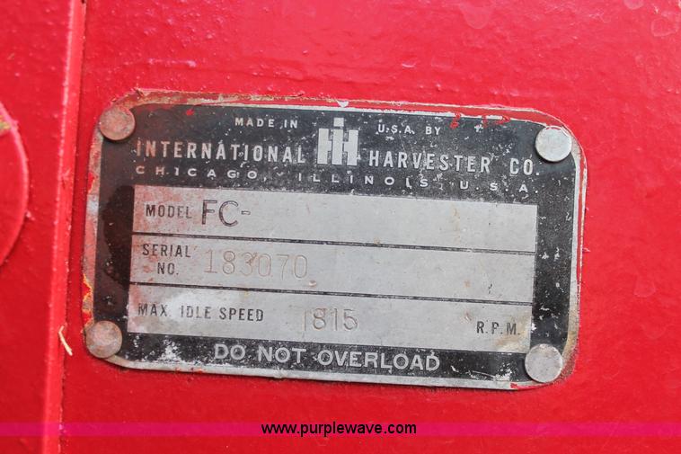 image for item H5581 1953 McCormick Farmall Super C row crop tractor