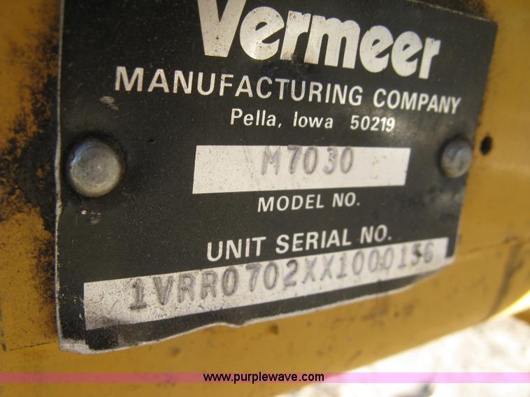 image for item H9375 Vermeer 7030 disc mower