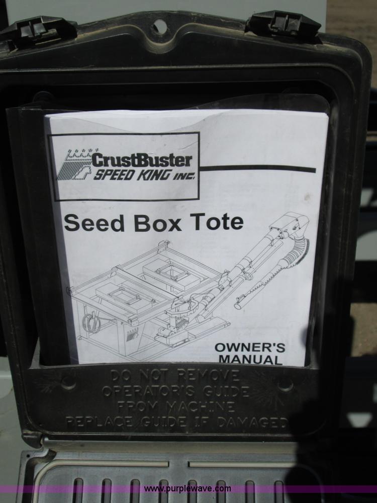 image for item H9441 2013 CrustBuster Speed King seed box tote
