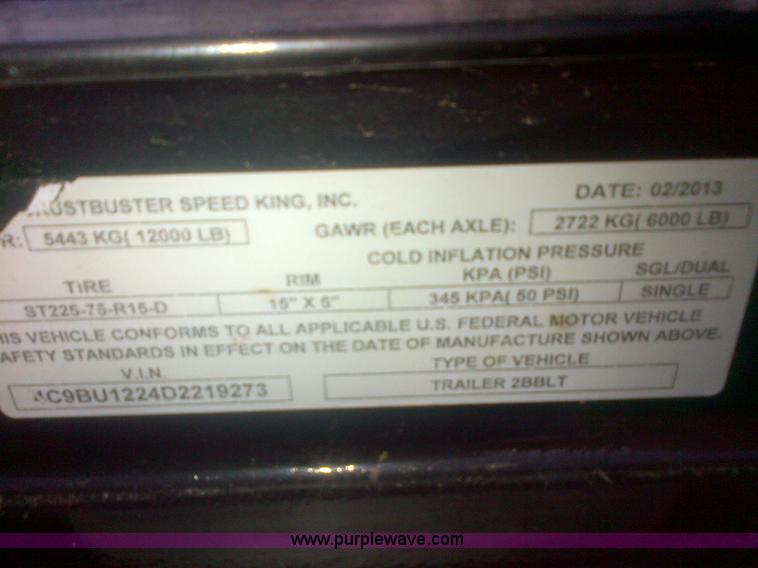 image for item H9441 2013 CrustBuster Speed King seed box tote