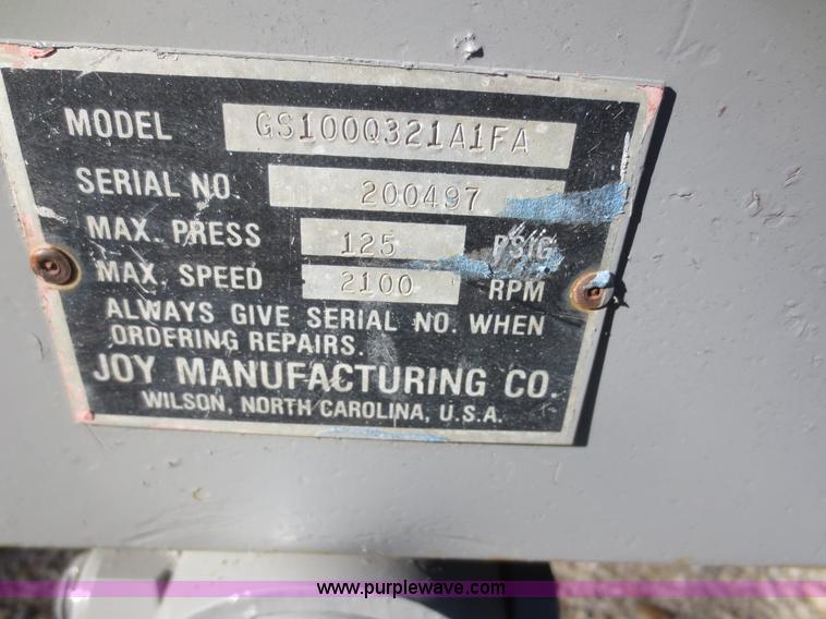 image for item D2190 Joy CS1000321A1FA air compressor