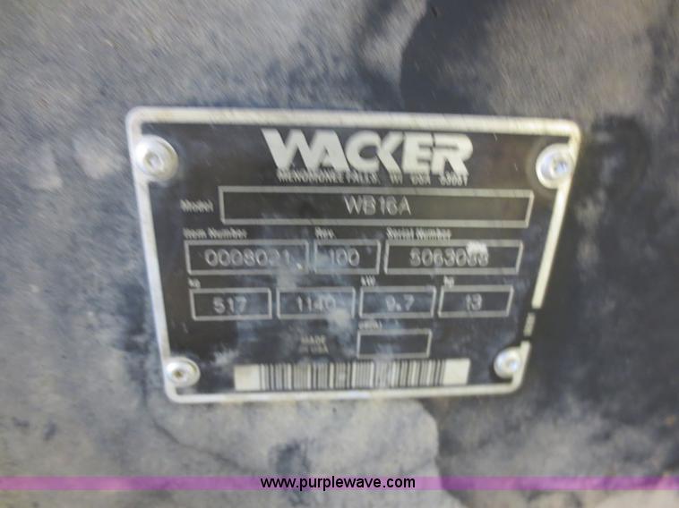 image for item D2191 Wacker WB16A concrete buggy