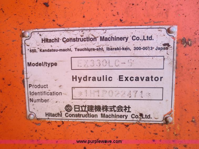 image for item D2199 2001 Hitachi EX330LC-5 excavator