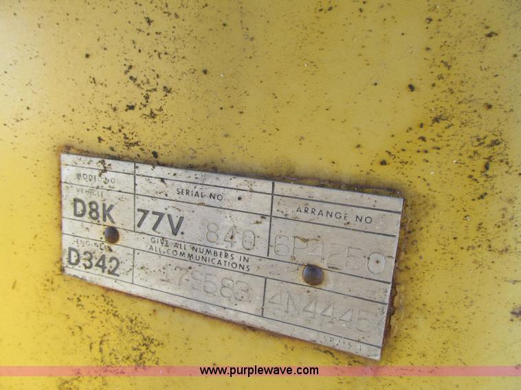 image for item E4993 1974 Caterpillar D8K dozer