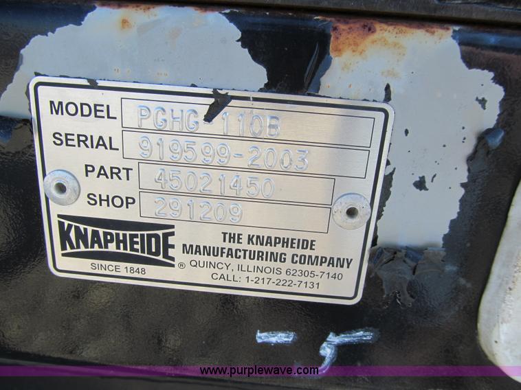 image for item E4998 Knapheide PGHG110B steel flatbed