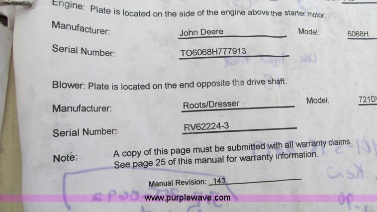 image for item G9092 1999 Vector 07019 vacuum trailer