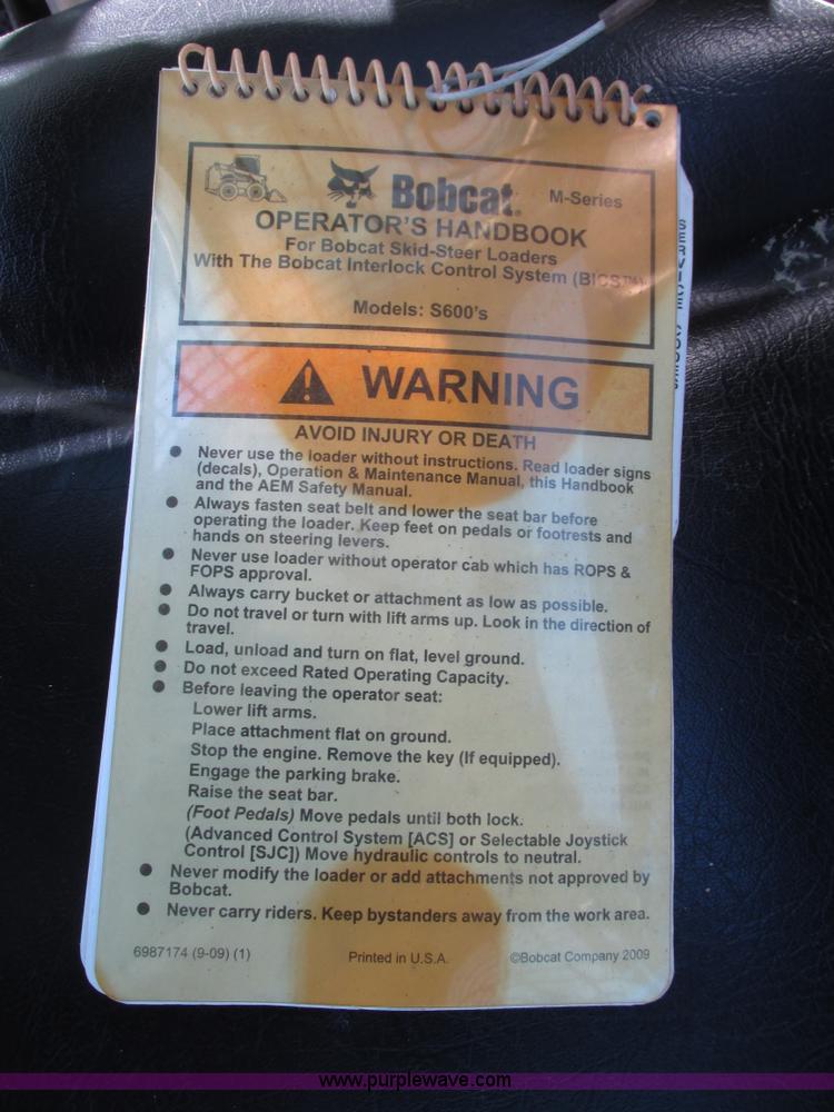 image for item G9915 2010 Bobcat S630 skid steer