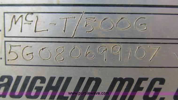 image for item I3201 Mclaughlin MCL-T/500G water vacuum mounted on a trailer