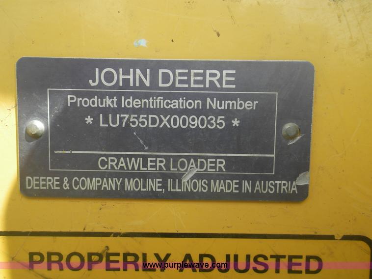 image for item I5926 2007 John Deere 755D track loader