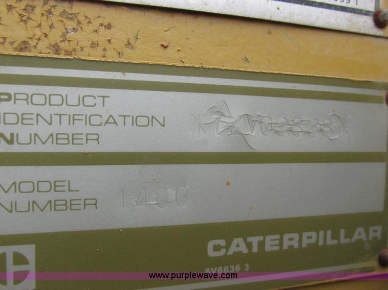 image for item I6038 1987 Caterpillar 140G articulated motor grader