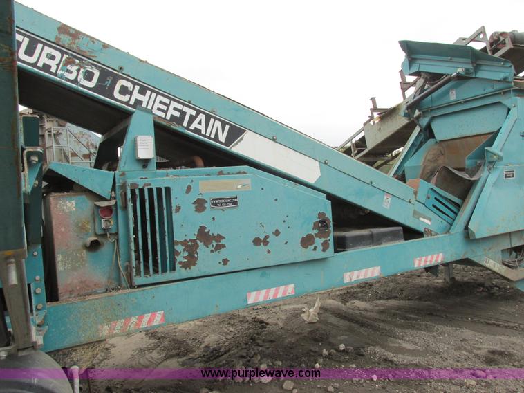 image for item I6043 2006 Powerscreen Turbo Chieftain dual deck screen