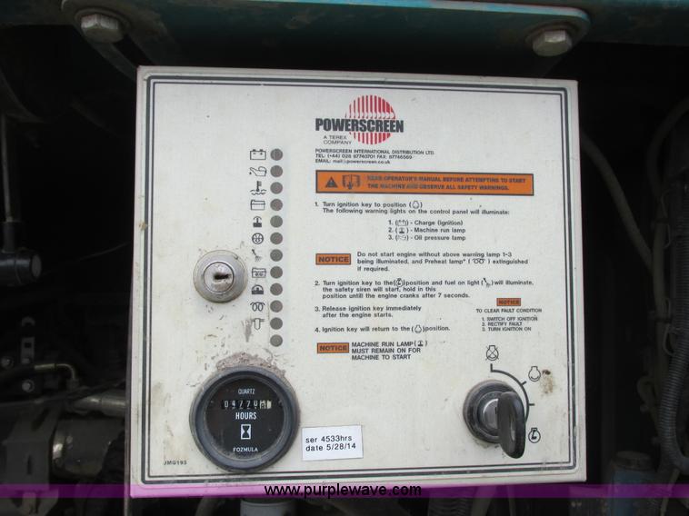 image for item I6043 2006 Powerscreen Turbo Chieftain dual deck screen