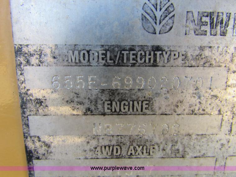 image for item I6737 1998 New Holland 655E backhoe