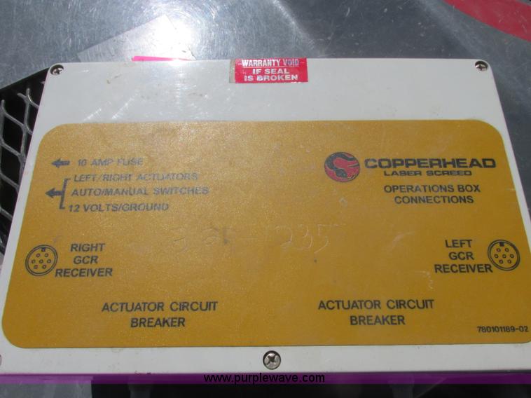 image for item J2401 Copperhead XD 2.0 laser screed