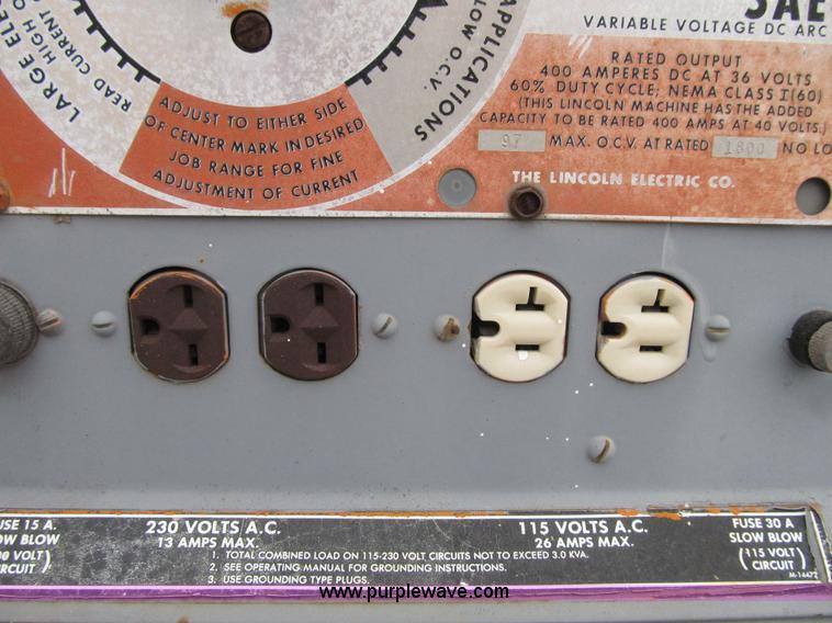 image for item Z9096 Lincoln arc welder/generator