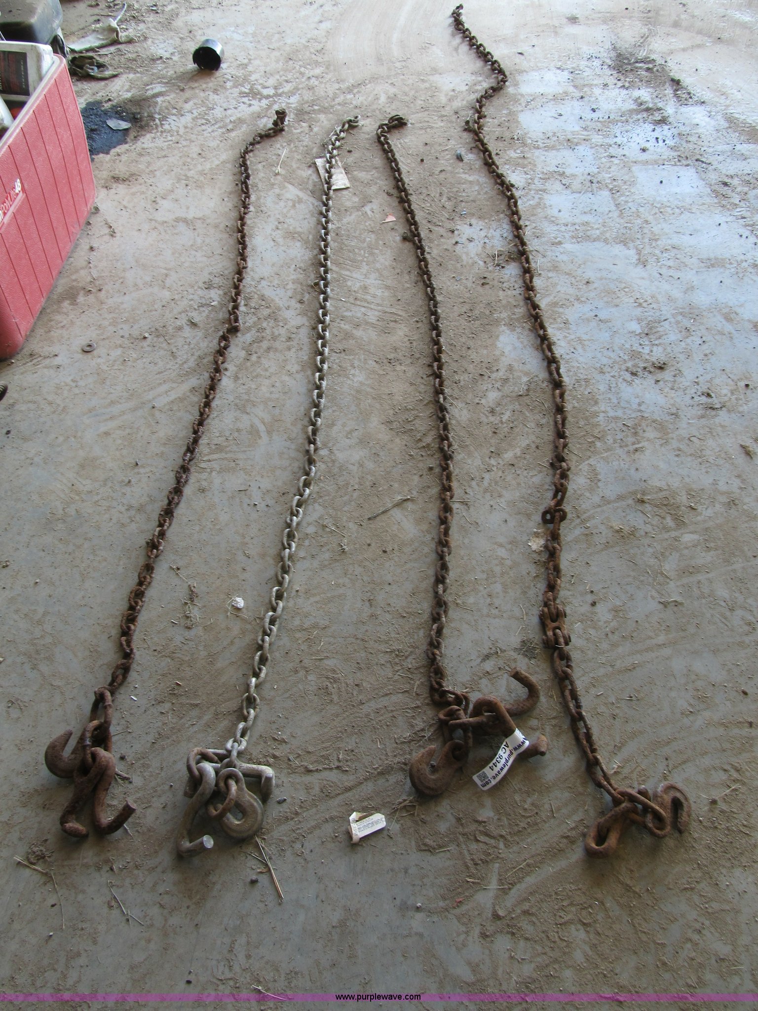 (4) car hauling chains in Oak Grove, MO Item AC9344 sold Purple Wave