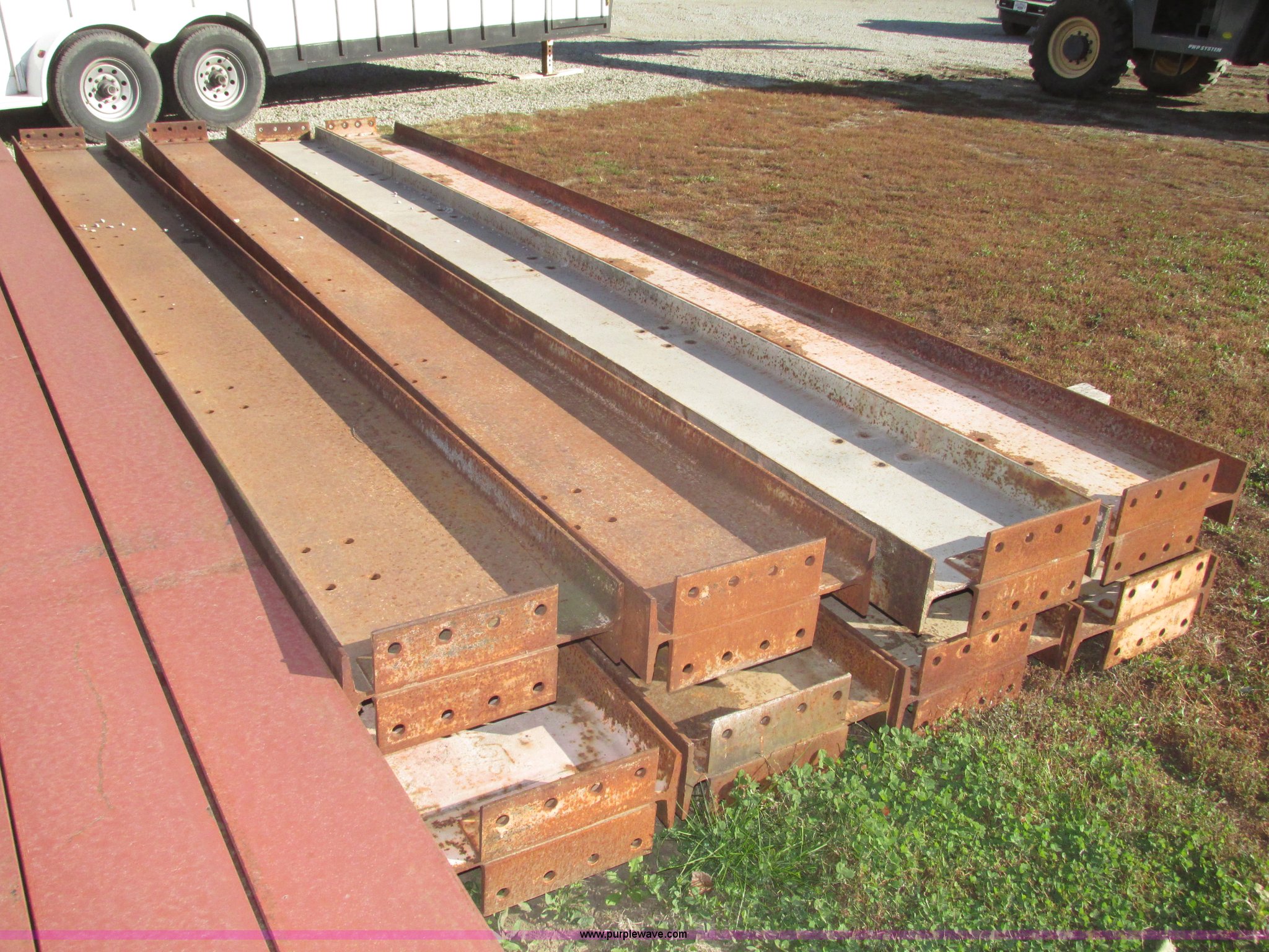 red-iron-beams-bolted-on-angular-connection-of-several-iron-beams-in