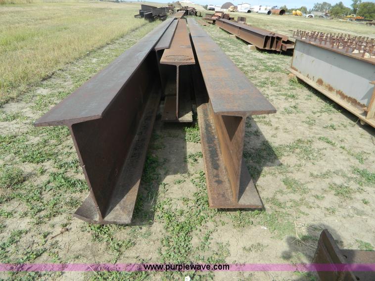 image for item AQ9470 (4) assorted I-beam and C-channel iron