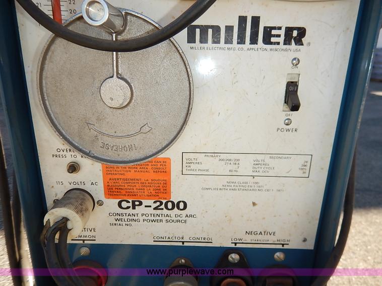 image for item AY9028 Miller Matic CP-200 wire feed welder