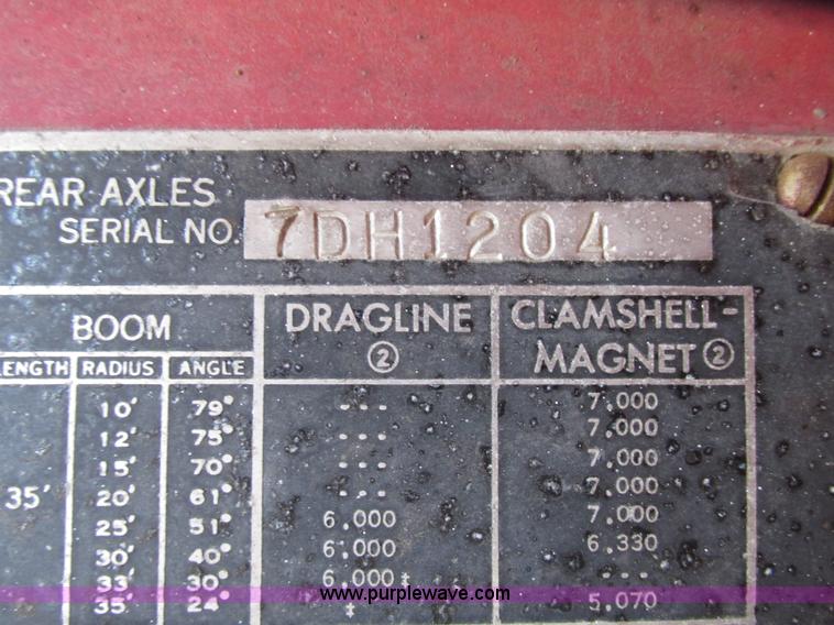 image for item G9907 1965 Link Belt HC-78 truck crane