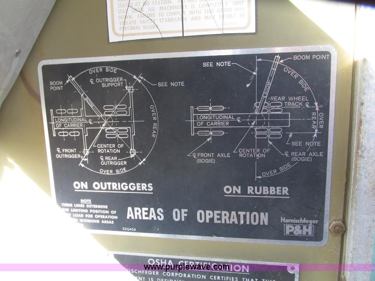 image for item G9908 1975 P & H MT-250 hydraulic crane