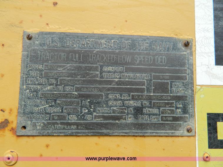 image for item H2376 1988 Caterpillar D7GE2 dozer