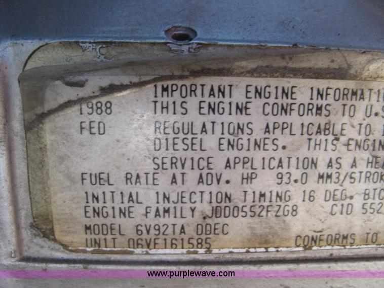 image for item H9469 1988 Pierce pumper fire truck