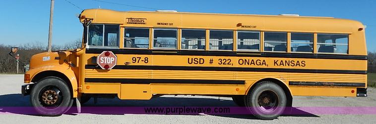 image for item I5304 1997 International 3800 Thomas school bus