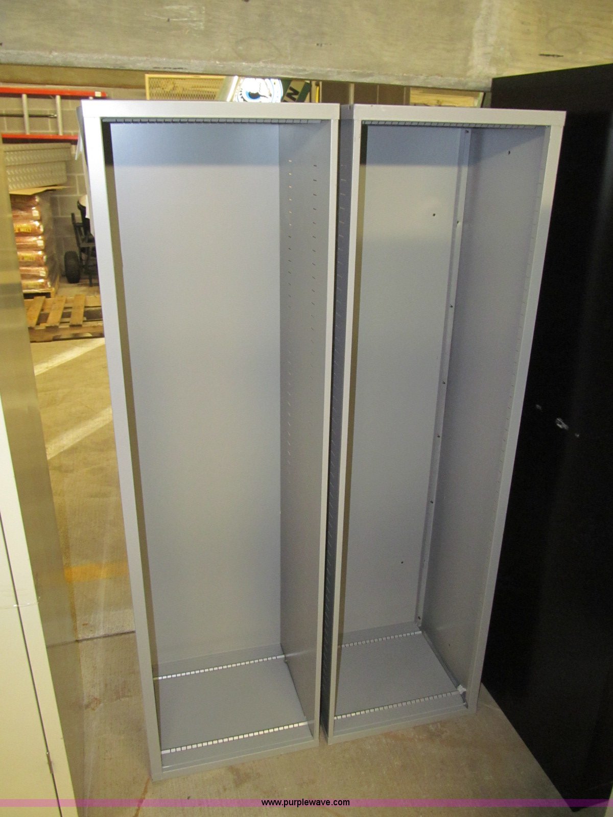 Assorted metal storage bins in Wichita, KS Item BD9663 sold Purple Wave