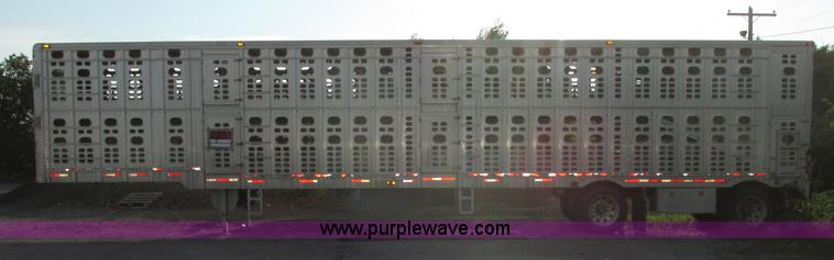 image for item F7463 2000 Wilson Stock Master 53' spread axle livestock trailer