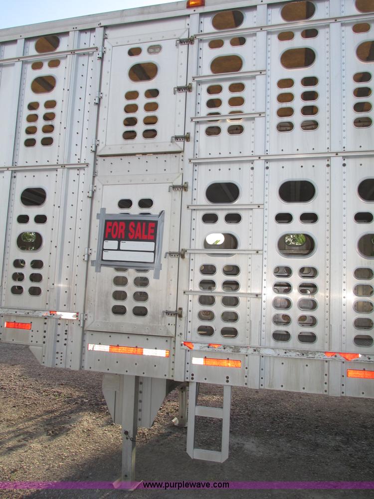 image for item F7463 2000 Wilson Stock Master 53' spread axle livestock trailer