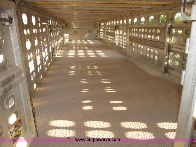 image for item F7463 2000 Wilson Stock Master 53' spread axle livestock trailer