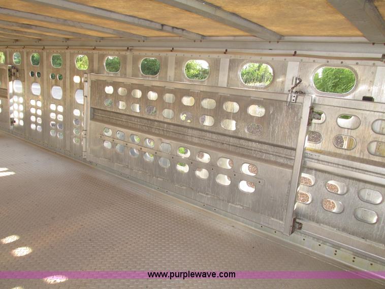 image for item F7463 2000 Wilson Stock Master 53' spread axle livestock trailer