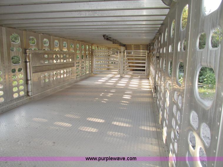 image for item F7463 2000 Wilson Stock Master 53' spread axle livestock trailer