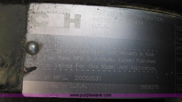 image for item G9082 2005 Case IH SPX4410 Patriot self-propelled sprayer